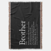 Broeder van fijn papier Modern zwart-wit Deken (Voorkant Verticaal)