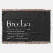 Broeder van fijn papier Modern zwart-wit Deken (Voorkant)