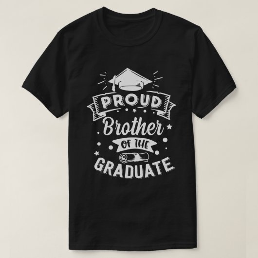BROEDER VAN HET Afstuderen Afstuderen T-shirt (Design voorkant)