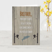 Broeder Verjaardag, Gevist voor Complimenten Kaart (Gele Bloem)