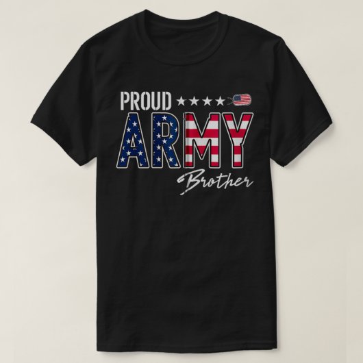 Broeder Zip van het Amerikaanse Vlaggenleger T-shirt (Design voorkant)