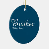 Broederdefinitie van 'Cool Blue Fun World's Best E Keramisch Ornament (Rechts)