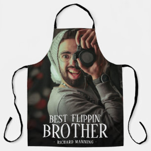 Broederfoto van beste 'Flippin'   Naam Apron Schort