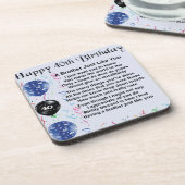 Broedergedicht 40e verjaardag onderzetter (Linkerzijde)