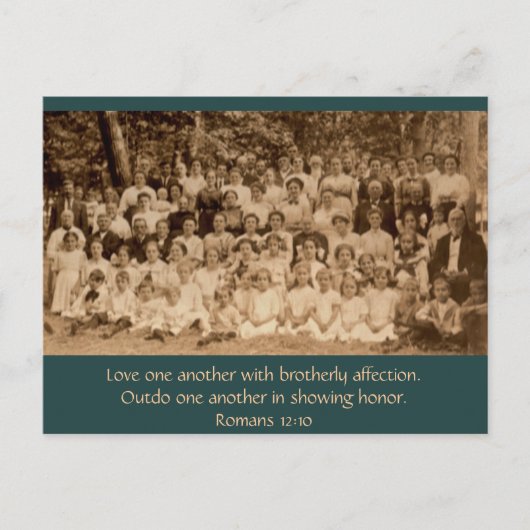 Broederliefde: Herziening van de landelijke kerk r Briefkaart (Voorkant)