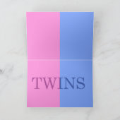 BROEDERLIJKE BABY JONGEN EN MEISJE TWEELING AANKON AANKONDIGING (Binnen)