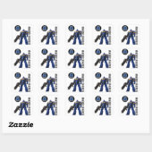 broeders vierkante sticker (Vel)