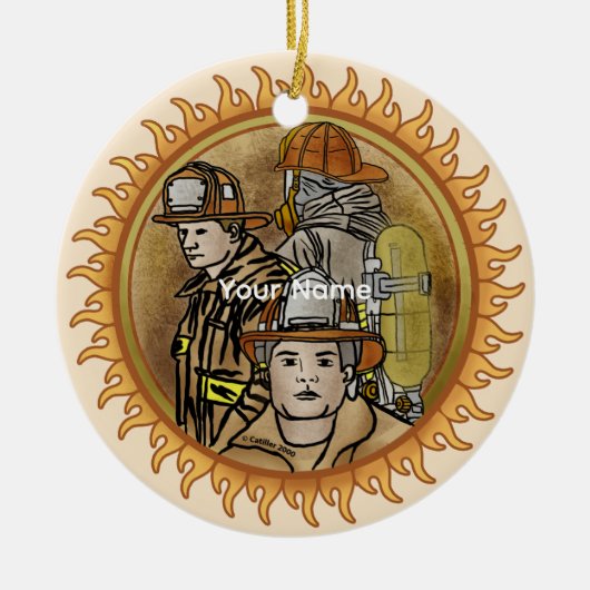 Broederschap brandweer ornament (Voorkant)