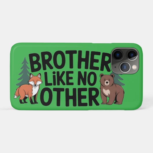 Broederschap Grafisch: Illustratie van Vos en Beer Case-Mate iPhone Case (Achterkant (horizontaal))