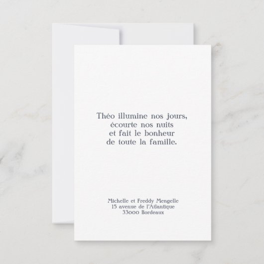 Broederschap Jongen - Fusain Aankondiging (Achterkant)