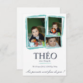 Broederschap Jongen - Fusain Aankondiging (Voorkant / Achterkant)