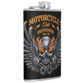 Broederschap Motorfieclub Skull en Wings Heupfles (Rechts)