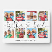 Broederschap script Gift for Brothers Photo Collag Fotoplaat (voorkant)