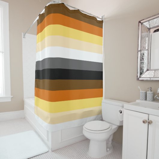 Broederschap van Beer van Gay Flag Douchegordijn (In situ)