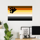 Broederschap van Beer van Gay Flag Poster (Thuiskantoor)
