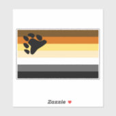 Broederschap van Beer van Gay Flag Sticker (Vel)