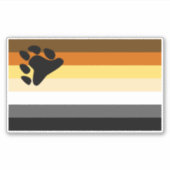 Broederschap van Beer van Gay Flag Sticker (Voorkant)