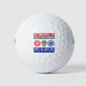 broederschap van de eerstehulpverleners golfballen (Voorkant)