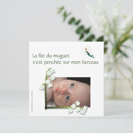 Broederschap van de muguet en de fee aankondiging (Staand voorkant)