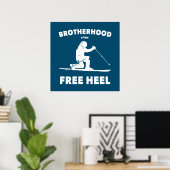 Broederschap Van De Vrije Hiel Telemark Skilopen Poster (Thuiskantoor)