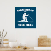 Broederschap Van De Vrije Hiel Telemark Skilopen Poster (Keuken)