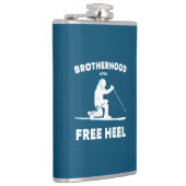 Broederschap van de vrije hieltelemarkskisering heupfles (Rechts)