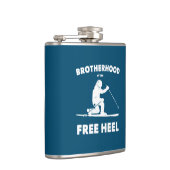 Broederschap van de vrije hieltelemarkskisering heupfles (Rechts)