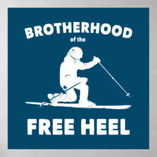 Broederschap van de vrije hieltelemarkskisering poster
