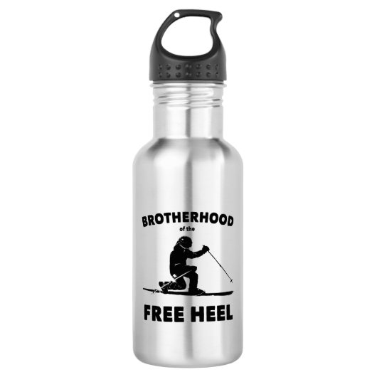 Broederschap van de vrije hieltelemarkskisering waterfles  (Voorkant)