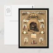 Broederschap van locomotiefingenieurs briefkaart (Voorkant / Achterkant)