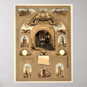 Broederschap van locomotiefingenieurs poster