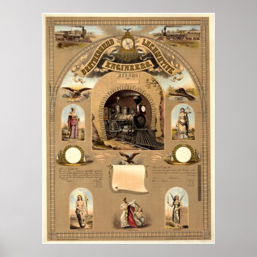 Broederschap van locomotiefingenieurs poster (Voorkant)