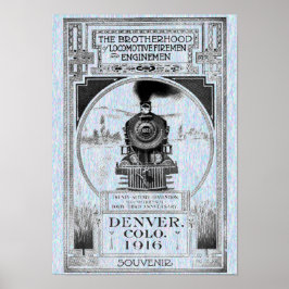 Broederschap van locomotieven, brandweermannen en  poster