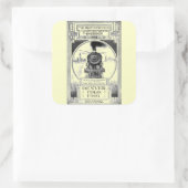 Broederschap van locomotieven, brandweermannen en  vierkante sticker (Tas)