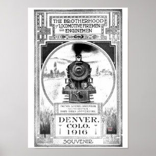 Broederschap van locomotieven en brandweermannen P Poster