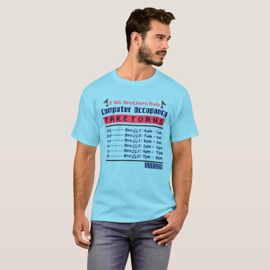 Broederschap (ver.2) : 8 Bit Brothers Rule T-shirt (Voorkant volledig)
