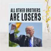 BROEDFUNNY DONALD TRUMP BIRTHDAY GROTE KAARTEN (Gele Bloem)