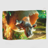 broedneushoorn golfhanddoek (Horizontaal)