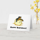 Broedschildpad, fijne verjaardag! kaart (Gele Bloem)