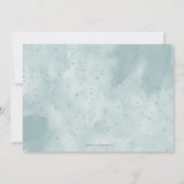 Broedvogel Waterverf Baby shower Kaart (Achterkant)