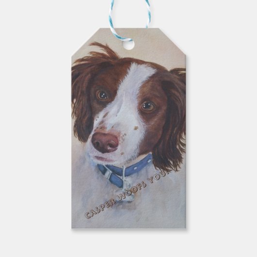 BROEIEN EN WIT-RETRIEVEN | GIFT-LABEL CADEAULABEL (Voorkant)