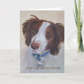 BROEIEN EN WIT-RETRIEVEN | WENSKAART KAART (Voorkant)