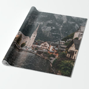 BROEIEN EN WITTE CONCRETE BOUWEN NAAR DE VORM VAN  CADEAUPAPIER