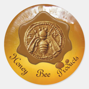 BROEIENDE WAXSEAL VOOR BEEKEEPERS RONDE STICKER