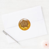 BROEIENDE WAXSEAL VOOR BEEKEEPERS RONDE STICKER (Envelop)