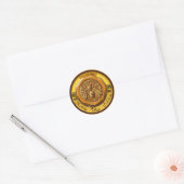 BROEIENDE WAXSEAL VOOR BEEKEEPERS RONDE STICKER (Envelop)