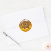 BROEIENDE WAXSEAL VOOR BEEKEEPERS RONDE STICKER (Envelop)