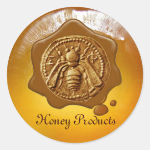 BROEIENDE WAXSEAL VOOR BEEKEEPERS RONDE STICKER