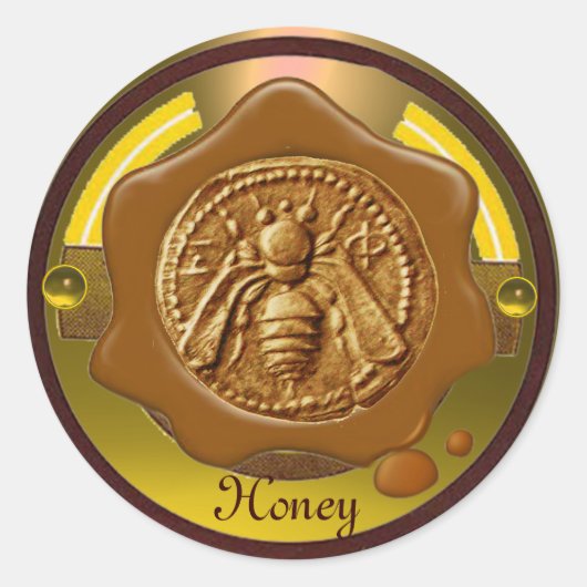 BROEIENDE WAXSEAL VOOR BEEKEEPERS RONDE STICKER (Voorkant)