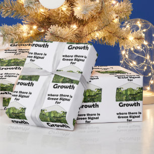 Broeikas Groen Signaal Voor Groei Tuin Opening Cadeaupapier